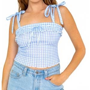 NEW KESTAN picnic sleeveless top in blue